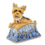 Yorkshire Terrier Tote Trinket Box in Pewter with Matching Necklace - Sophia Jewelers