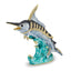 Enameled Sammy Swordfish Trinket Box in Pewter with Matching Necklace - Sophia Jewelers