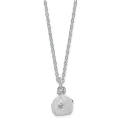 Luxury Giftware by Jere Pewter Bejeweled Crystals Silver-tone Enameled EVER AFTER Pumpkin Coach With Ring Pad Trinket Box with Matching 18 Inch Necklace