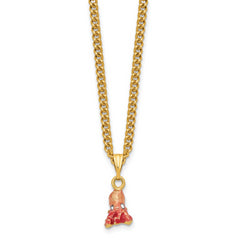 Luxury Giftware by Jere Pewter Bejeweled Crystals Gold-tone Enameled OLA Octopus Trinket Box with Matching 18 Inch Necklace