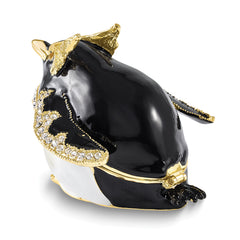 Luxury Giftware by Jere Bejeweled RUBBLE Rockhopper Penguin Trinket Box with Matching 18 inch Necklace