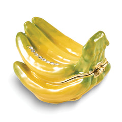 Luxury Giftware by Jere Bejeweled GO BANANAS Banana Trinket Box with Matching 18 inch Necklace
