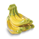 Luxury Giftware by Jere Bejeweled GO BANANAS Banana Trinket Box with Matching 18 inch Necklace