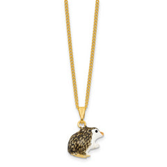Luxury Giftware by Jere Bejeweled WILLIE Hedgehog Trinket Box with Matching 18 inch Necklace