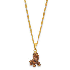 Luxury Giftware by Jere Bejeweled JABARI Lion Trinket Box with Matching 18 inch Necklace