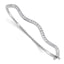 Lab-Grown Diamond Wavy Bangle Bracelet in 14K White Gold, 2.8mm (1 1/4 ct. tw.) - Sophia Jewelers