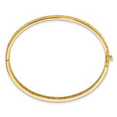 14k 3/4 carat Lab Grown Diamond VS/SI+ G+ Complete Bangle Bracelet