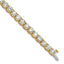 Lab-Grown Diamond Tennis Bracelet in 14K Yellow Gold (16 ct. tw., VS/SI+ G+), 7 Inch - Sophia Jewelers
