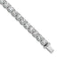 14k White Gold 22 1/2 carat Lab Grown Diamond VS+ F+ Complete Tennis Bracelet - Sophia Jewelers