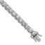 14k White Gold 11 1/8 carat Lab Grown Diamond VS+ F+ Complete Tennis Bracelet - Sophia Jewelers