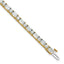 14k 10 carat Certified Lab Grown Diamond VS/SI+ G+ Complete Emerald and Round Tennis Bracelet - Sophia Jewelers