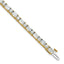 Certified Emerald-Cut & Round Lab-Grown Diamond Tennis Bracelet in 14K Yellow Gold (10 ct. tw., VS/SI+ G+), 7 Inch - Sophia Jewelers