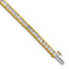 14k 5 carat Lab Grown Diamond VS+ F+ Complete Princess Bezel Set Tennis Bracelet - Sophia Jewelers