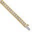 14k 10 carat Lab Grown Diamond VS/SI+ G+ Complete Princess Bezel Set Tennis Bracelet - Sophia Jewelers