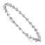 Lab-Grown Diamond Bangle Bracelet in 14K White Gold, 3.65mm Hinged (1 ct. tw.) - Sophia Jewelers
