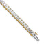 14k 10 carat Certified Lab Grown Diamond VS+ F+ Complete Emerald Bezel Set Tennis Bracelet - Sophia Jewelers