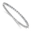 Lab-Grown Diamond Bangle Bracelet in 14K White Gold, 3.52mm (7 5/8 ct. tw.), 7.5 Inch - Sophia Jewelers