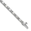 14k White Gold 7 carat Certified Lab Grown Diamond VS/SI+ G+ Complete Emerald and Round Tennis Brace - Sophia Jewelers