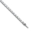 14k White Gold 5 carat Lab Grown Diamond VS/SI+ G+ Complete Oval Tennis Bracelet - Sophia Jewelers