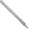 14k White Gold 9 7/8 carat Lab Grown Diamond VS+ F+ Complete Oval Tennis Bracelet - Sophia Jewelers