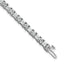 14k White Gold 10 carat Lab Grown Diamond VS/SI+ G+ Complete Princess and Round Tennis Bracelet - Sophia Jewelers