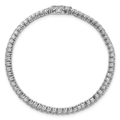 14k White Gold 10 carat Lab Grown Diamond VS+ F+ Complete Fashion Tennis Bracelet