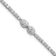 14k White Gold 2 3/4 carat Lab Grown Diamond VS+ F+ Complete Fashion Tennis Bracelet