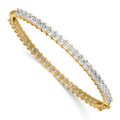 14k 8 1/3 carat Lab Grown Diamond VS+ F+ Complete Hinged Bangle