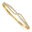 Lab-Grown Diamond Bangle Bracelet in 14K Yellow Gold, Hinged (2 1/8 ct. tw.) - Sophia Jewelers