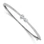 Lab-Grown Diamond Bangle Bracelet in 14K White Gold, Hinged (1 1/6 ct. tw.) - Sophia Jewelers