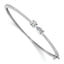Lab-Grown Diamond Bangle Bracelet in 14K White Gold, Hinged (2 ct. tw.) - Sophia Jewelers