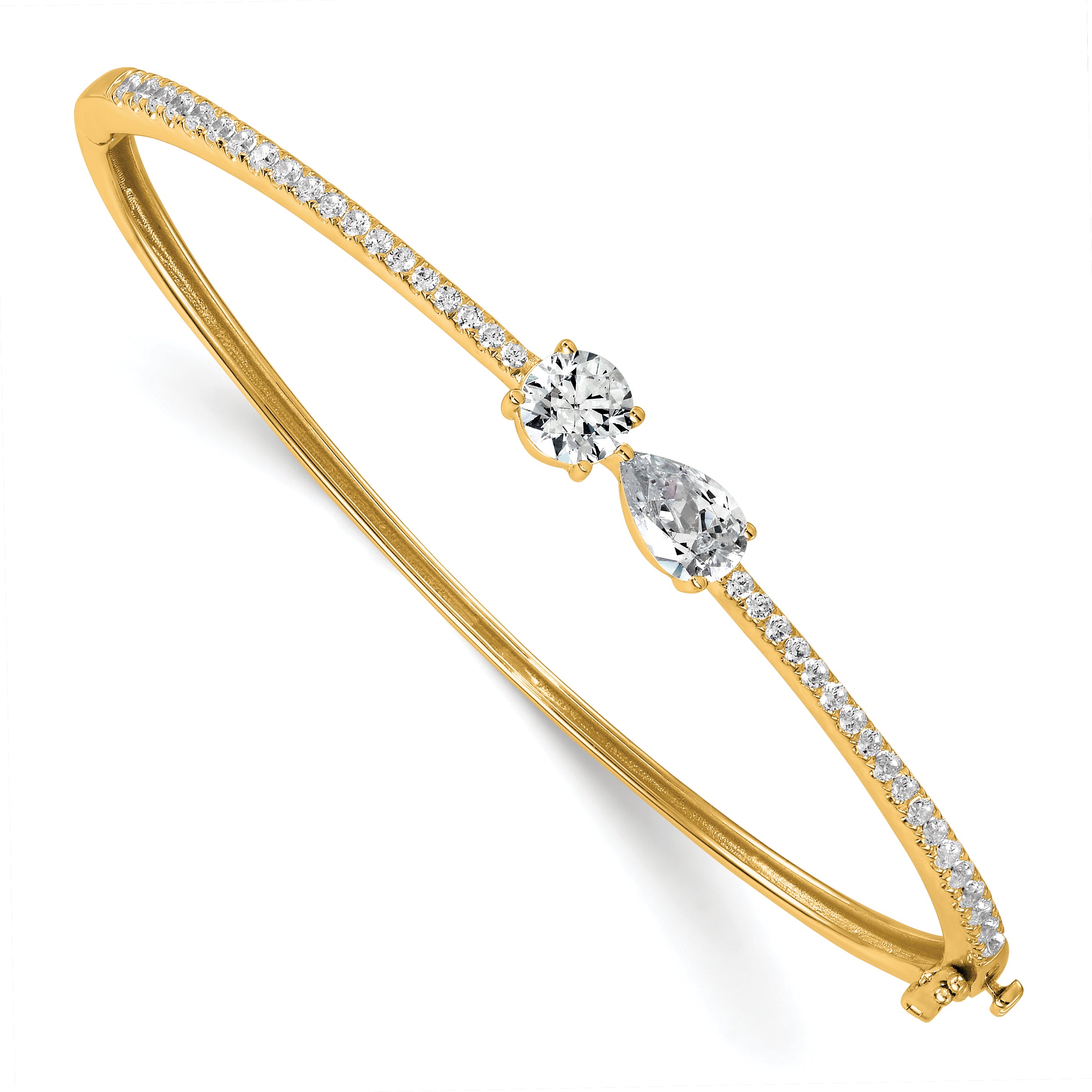 14k 2 carat Lab Grown Diamond VS+ F+ Complete Bangle