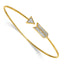 Diamond Arrow Flexible Cuff Bracelet in 14K Yellow Gold (1/3 ct. tw.), 7 Inch - Sophia Jewelers
