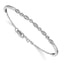 14k White Gold Complete 1/2 carat Diamond Half-Bangle 6.75 inch Bracelet with 0.5 inch Extender - Sophia Jewelers