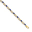 10k Diamond and Sapphire Infinity Bracelet