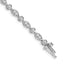 Women's 14K White Gold 3/4 ct Lab-Grown Diamond Tennis Bracelet