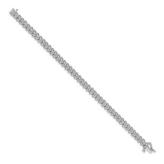 14k White Gold Complete 1 carat Diamond 7 inch Tennis Bracelet