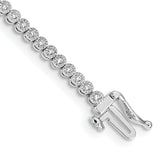 10k White Gold Diamond Tennis Bracelet