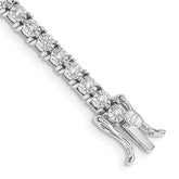 10k White Gold Illusion Setting Diamond Bracelet