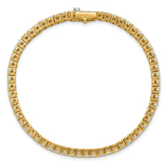 14k 5 carat Lab Grown Diamond VS+ F+ Complete Tennis Bracelet