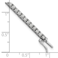 14k 4 3/8 carat Lab Grown Diamond VS/SI+ G+ 7.5 inch Tennis Bracelet