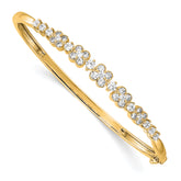 14K Lab Grown Diamond VS/SI FGH Bangle Bracelet