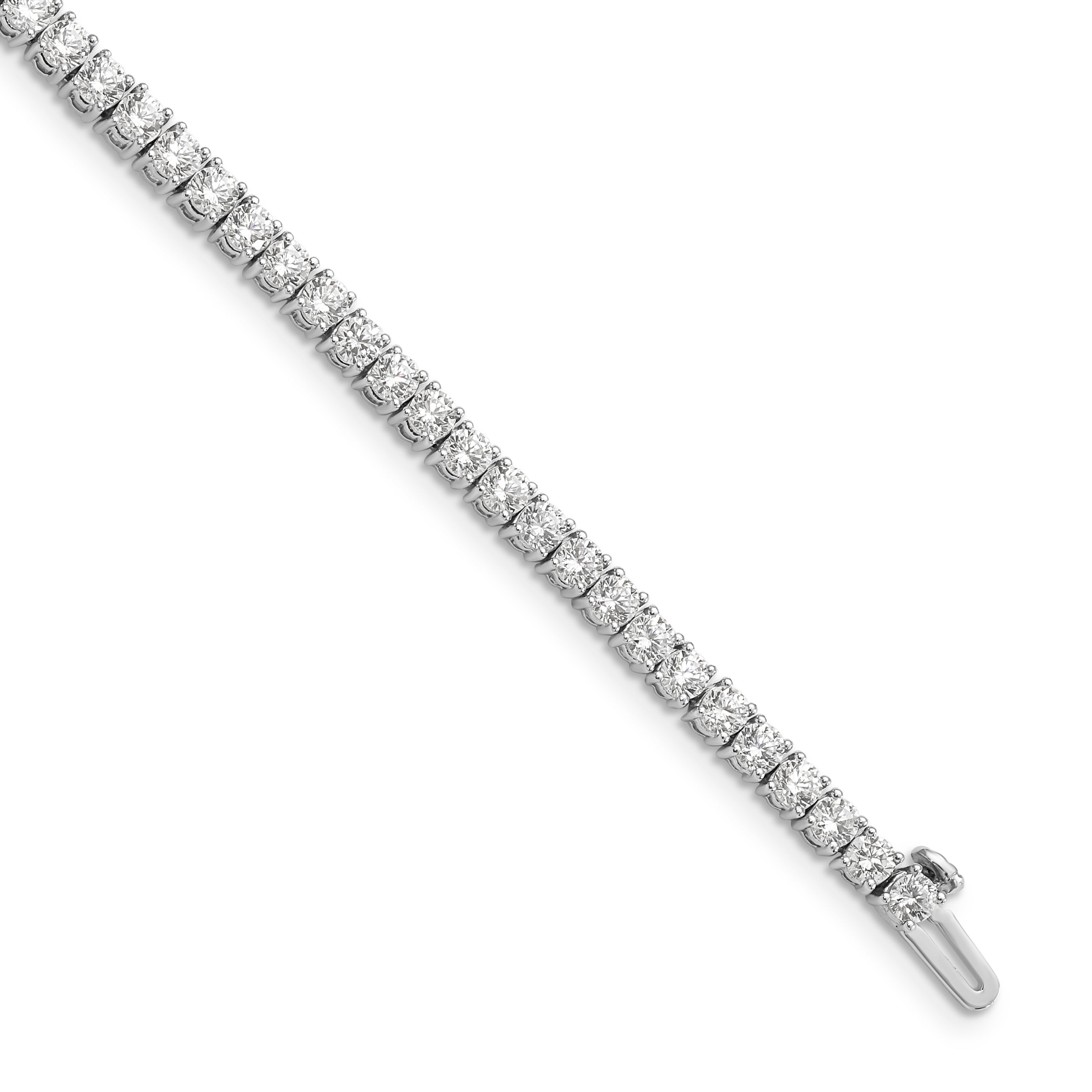 14k White Gold Lab Grown Diamond VS/SI+ G+ Tennis Bracelet