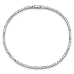 14k White Gold 2 1/8 carat Lab Grown Diamond VS/SI+ G+ Round Tennis Bracelet