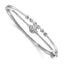 Round Lab-Grown Diamond Infinity Bangle Bracelet in 14K White Gold (1 ct. tw.) - Sophia Jewelers