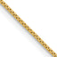 14K Yellow Gold Solid Box Chain Necklace 0.9mm