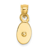 14K Polished 3-D Moveable Pulley Charm