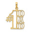 #1 Dad Cut-Out Charm in 14K Yellow Gold, 20x21mm - Sophia Jewelers