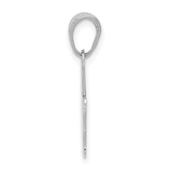 14K White Gold I Love You Hand/ Sign Language Pendant