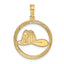 Fireman Helmet Charm in 14K Yellow Gold, 18mm Textured - Sophia Jewelers